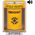 STI SS2280EM-EN Stopper Station with Horn, Indoor / Outdoor, Surface Mount, Key-to-Reset, EMERGENCY Label, Yellow