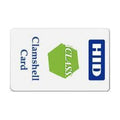 HID 2080CGSSV iCLASS Clamshell Card, 2k Bits, White Vinyl with Matte Finish