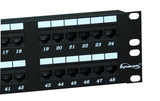 Dynacom 2013-48C6E Fiber Optic Patch Panel, CAT6 Data Patch Panel, 48-Port