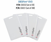 CellGate CGCC1 DESFire EV3 Clamshell Access Card, Encrypted 13.56MHz, 100-Pack
