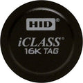 HID 2060HKSMN iCLASS 206x 2K/2 Tag with Adhesive Back, SIO, Programmed, Matching Numbers, Black with Logo