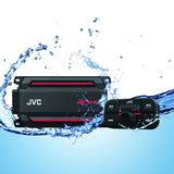 JVC KS-DR2104DBT drvn Marine 4-Channel Digital Amplifier with Bluetooth, 600W