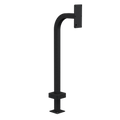 PEDESTAL 22PE1-2NIP-02-CRS 42" Steel Gooseneck Pedestal - 2NIP Verso Dual Module