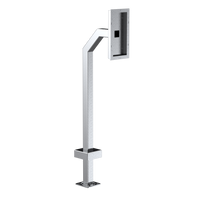 Pedestal Pro 22PE1-COMM-01-304 42" Stainless Pedestal - Commend OD10 Surface