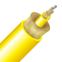 Cleerline 24D9125SMOS2P Micro-Distribution Single-Mode Cable, SSF, 24F Plenum Indoor / Outdoor, 1000', Yellow