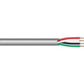 West Penn 25244BGY0500 18/4 Stranded Unshielded Audio Cable, CMP, 500' (152.4m) Reel, Gray