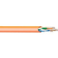 West Penn 254245EZVT1000 CAT5e Plenum Cable, 22/4 Solid BC, Unshielded, UTP, CMP, 1000' (304.8m) Reel, Violet