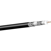 West Penn 25Q841IV1000 RG-6 BC Type CATV with Aluminum Foil +60% Aluminum Braid, 18/1 Solid BC Coaxial Cable, Plenum, RF 50 Ohm, 1000' (304.8m) Reel, White