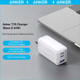 Anker 735 Charger (Nano II 65W) (2-Pack) - side view | Silarius