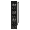 Hubbell OCST50 12-Adapter Fiber LGX Cassette, OM2, ST Duplex to MTP, Black
