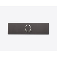 DoorBird D21X Nameplate for Call Button with Bell Symbol, Patina Green (RAL 6000)