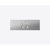 DoorBird D11X Nameplate for Call Button, Bell Symbol, Pure White (RAL 9010)