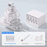 Gitryin Desktop Charging Station 12-in-1 (65W Combo) - rear view | Silarius