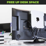 HIDEit MiniU | Apple Mac Mini Wall Mount - side view | Silarius