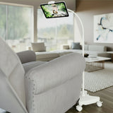 NEW - LEVO Gooseneck Tablet Floor Stand WITH Casters - detail view | Silarius