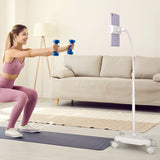 NEW - LEVO Gooseneck Tablet Floor Stand WITH Casters - detail view | Silarius