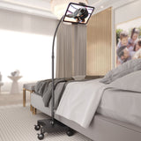 NEW - LEVO Gooseneck Tablet Floor Stand WITH Casters - detail view | Silarius