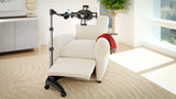 LEVO G2 V16 Rolling Tablet Stand Cart - WITH PHONE MOUNT - detail view | Silarius