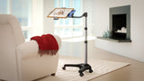 LEVO G2 V16 Rolling Tablet Stand Cart - WITH PHONE MOUNT - side view | Silarius