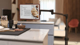 LEVO G2 Deluxe Tablet Floor Stand - Adjustable Height 30'-56', 5-Axis Arm, Universal Fit for iPad... - detail view | Silarius