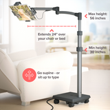 LEVO G2 Commercial Tablet Cart / Stand with 60 Watt USB-C Charging Port - front view | Silarius