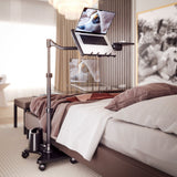 LEVO G2 Deluxe Rolling Laptop Stand WITH Mouse Tray 33801 - detail view | Silarius