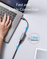 Anker PowerExpand USB-C to Gigabit Ethernet Adapter - rear view | Silarius