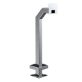 PEDESTAL PRO 33PE1-2NIP-03-304 42" Stainless Gooseneck Pedestal - 2NIP Indoor Touch 2.0