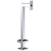 Pedestal Pro 33PE1-DOOR-01-304 45" Stainless Gooseneck Pedestal - DoorBird D2101V