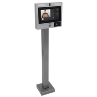 Pedestal Pro 33PED-BUT-003-304 44" Low Stainless Gooseneck - ButterflyMX 11.6" Surface Video Intercom