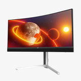 34' Curved Monitor - rear view | Silarius