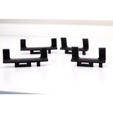 LEVO Pro Clamping Ends for Tablet Stands with Dual Clamp - SET OF 4 (Complete Set) - front view | Silarius