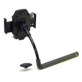 LEVO Phone Holder Exclusively for LEVO Laptop Workstation Stands - BLACK - side view | Silarius