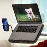 LEVO Phone Holder Exclusively for LEVO Laptop Workstation Stands - BLACK - detail view | Silarius