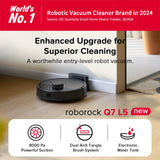 Roborock Q7 L5 Robot Vacuum and Mop with 8,000 Pa Power Suction - side view | Silarius