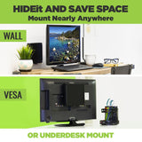 HIDEit Micro | Dell OptiPlex Micro PC Wall Mount - rear view | Silarius