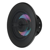 Luxury 6.5” 2-Way Marine Coaxial Speaker with Digital LED Lights and Flush Magnetic Mount Grille | 150W RMS 4-Ohm
