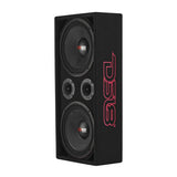 Loaded Voceteo Enclosure with Dual 10" Mids, Dual 3.78" Tweeters, Amplifier & Speakon Cable