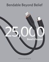 Anker 641 USB-C to Lightning Cable (Flow, Silicone) - detail view | Silarius