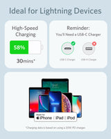 Anker 641 USB-C to Lightning Cable (Flow, Silicone) - detail view | Silarius