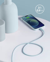 Anker 641 USB-C to Lightning Cable (Flow, Silicone) - detail view | Silarius