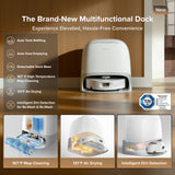 Roborock Qrevo Curv 2 Flow Roller Mop Robot Vacuum With Multifunctional Dock - detail view | Silarius