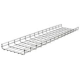 Hubbell HBT0418S Wire Basket Tray, Flat, 4" x 18" x 118", Pre-Galvanized