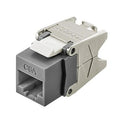 Hubbell HJU6AGY Keystone Jack, CAT6a UNI and ASCENT Jacks, Gray