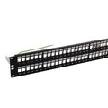 Hubbell HPJS48 Patch Panel, Jack, Unloaded, Shielded
