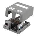 Hubbell HSB2GY 2-Port iStation Surface Mount Box