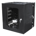 Hubbell HSQ2426 CabinetQUADCAB Wall Mount 2'H x 26"D Black, Rack Cabinet and Frame