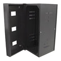 Hubbell HSQ3626L Rack Cabinet and Frame, CAB QUADCAB 36"X 26" Locks GKT Rail, Black