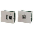 Hubbell IMU11015OW USB Connector, 2.0 TR/TX Kit, A/B, 110Terminals, 1.5-Unit, Office White