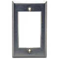 Hubbell IMSS1 Ceiling Mount Wall Mount Plate, Single Gang 3U Stainless Steel Plate